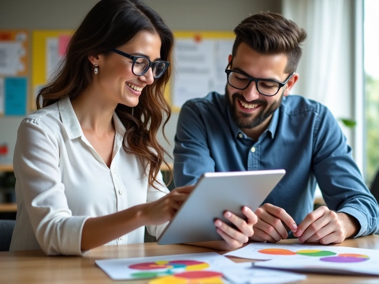 Nutrizionista che spiega un piano alimentare per la gestione del peso a un cliente