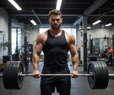 Persona che si allena in palestra