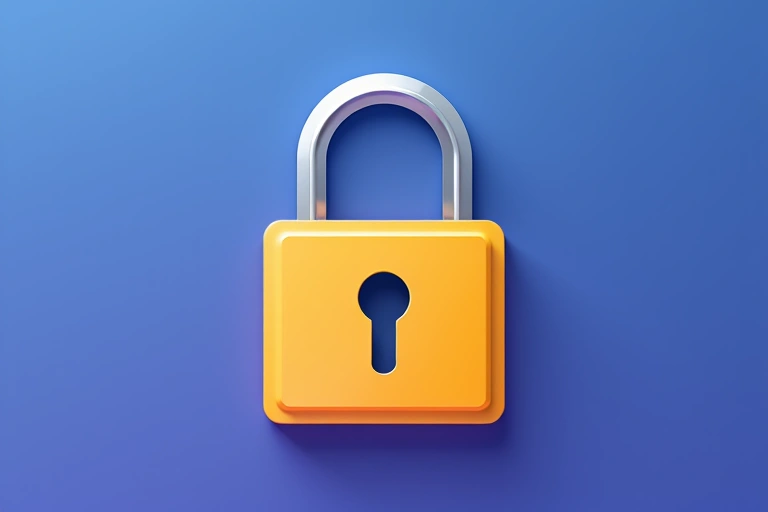 Un lucchetto digitale stilizzato, che simboleggia la sicurezza e la chiusura di un account o di un servizio.